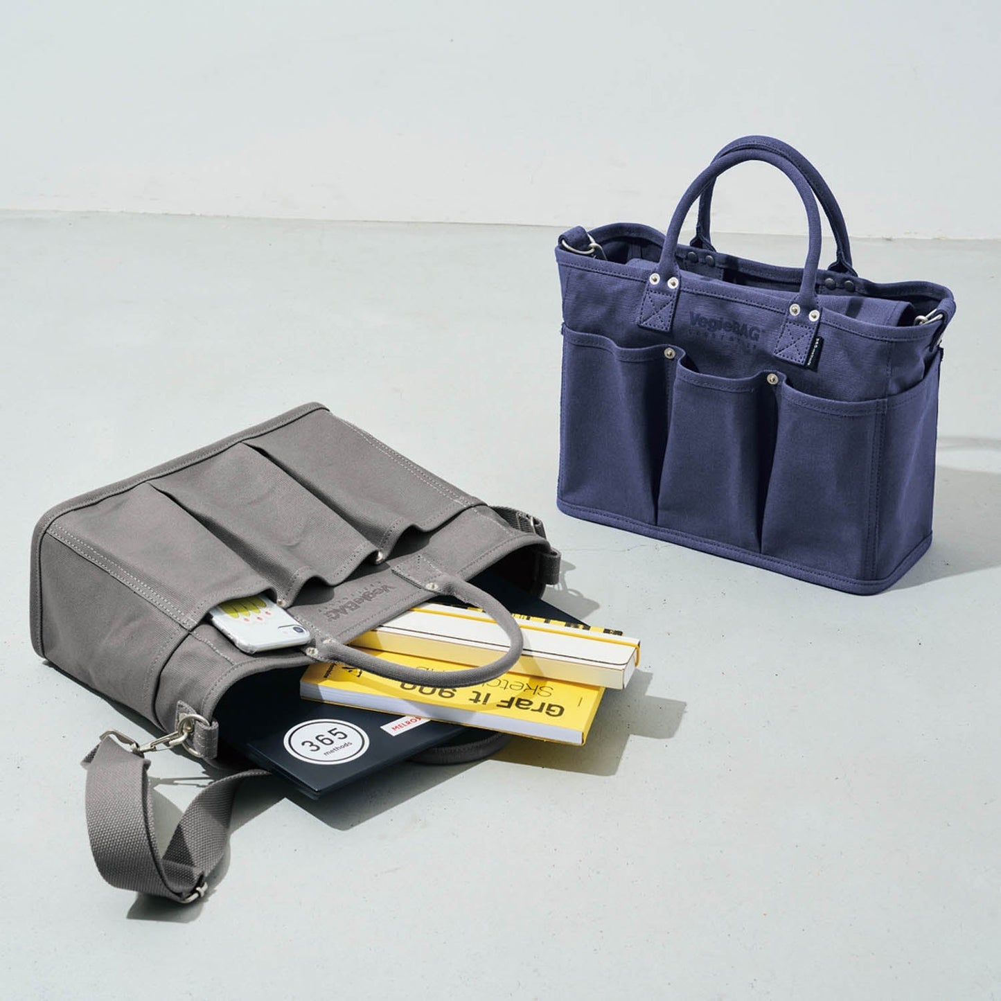 【SALE】365methods VegieBAG (ベジバッグ) FLAP BAG (フラップバッグ) グレー