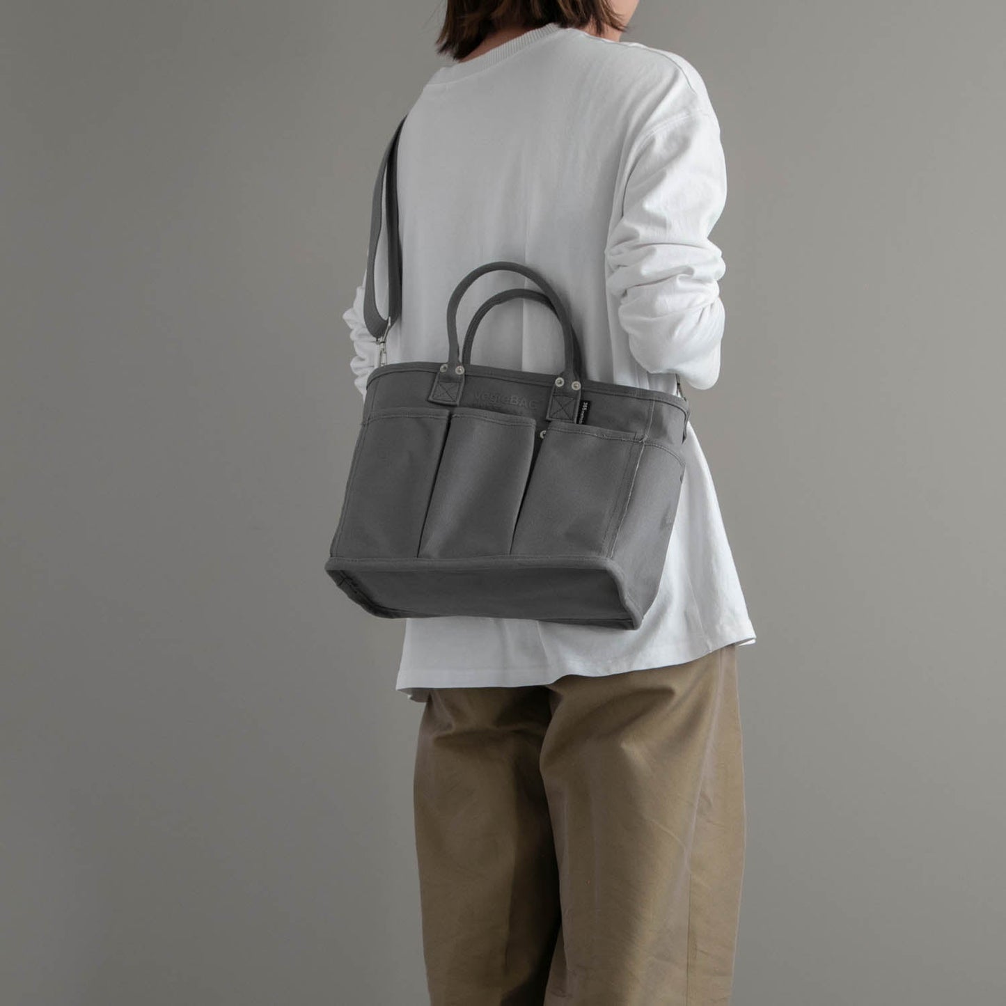 【SALE】365methods VegieBAG (ベジバッグ) FLAP BAG (フラップバッグ) グレー